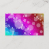 Rainbow Bokeh Pattern Visitekaartje (Achterkant)