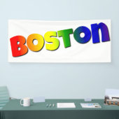Rainbow Boston Font Spandoek (Beurs)