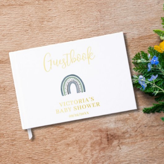 Rainbow Boy-Baby shower Gastenboek