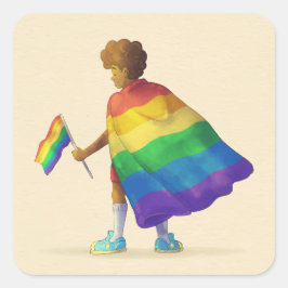 Rainbow Boy LGBT Sticker