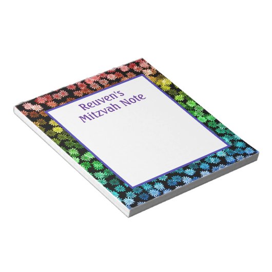 Rainbow Boys Mitzvah Notes Notitieblok (Schuin)