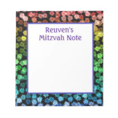 Rainbow Boys Mitzvah Notes Notitieblok (Voorkant)