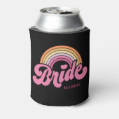 Rainbow Bride Retro Personalized Koelbox Blikjeskoeler (Blikje Achterkant)