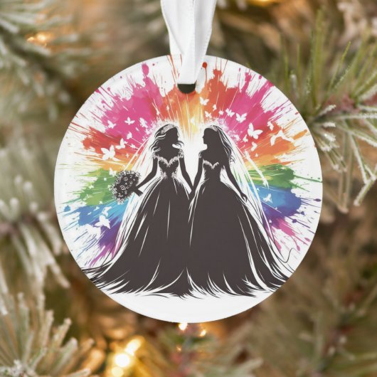 Rainbow Brides Eerste Kerstdag Ornament (Boom)
