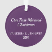 Rainbow Brides Eerste Kerstdag Ornament (achterkant)