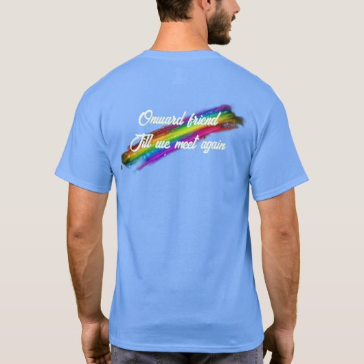 Rainbow Bridge Basic Donker T-shirt (Achterkant)