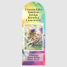Rainbow Bridge Custom Foto Huisdier Memorial Dog C