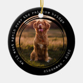 Rainbow Bridge Foto Pet Memorial Keramisch Ornament (Voorkant)