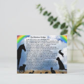 Rainbow Bridge-gedicht Briefkaart (Staand voorkant)