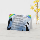 Rainbow Bridge-gedicht Kaart (Gele Bloem)