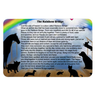 Rainbow Bridge-gedicht Magneet