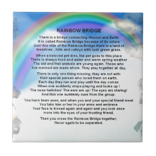 Rainbow Bridge-gedicht Tegeltje