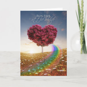 Rainbow Bridge huisdier verlies gedicht / sorry vo Kaart