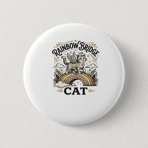 Rainbow Bridge Kat Kat Herdenking Rainbow Bridge V Ronde Button 5,7 Cm