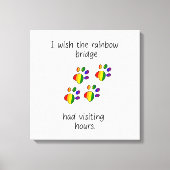 Rainbow Bridge Light Stretched Canvas Print (Voorkant)