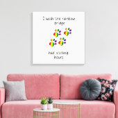 Rainbow Bridge Light Stretched Canvas Print (Insitu (Woonkamer))