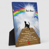 Rainbow Bridge Memorial Poem for Cats Fotoplaat (Zijkant)