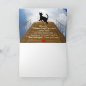 Rainbow Bridge Memorial Poem for Cats Kaart (Binnen)