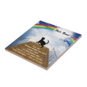 Rainbow Bridge Memorial Poem for Cats Tegeltje (Zijkant)