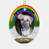Rainbow Bridge Pet Loss Keramisch Ornament (Rechts)