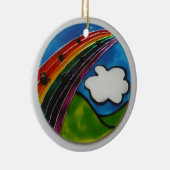 Rainbow Bridge Pet Memorial Keramisch Ornament (Rechts)
