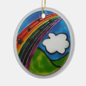 Rainbow Bridge Pet Memorial Keramisch Ornament (Links)
