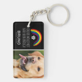 Rainbow Bridge Pet Photo Memorial Keepomwille Sleutelhanger (achterkant)