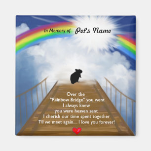 Rainbow Bridge Poem voor Hamsters Magneet