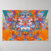 Rainbow Bridge Psychedelic Fractal Poster (Voorkant)