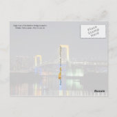 Rainbow Bridge, Tokio, Japan Briefkaart (Achterkant)