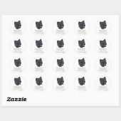 Rainbow Bridge van Black Cairn Terrier Ronde Sticker (Vel)