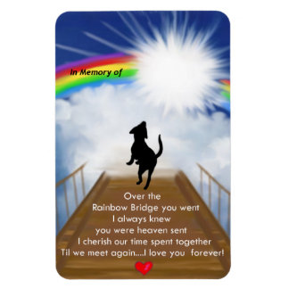 Rainbow Bridge voor Honden Magnet Magneet