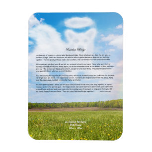 Rainbow Bridge VROUW Dog Sympathie Magnet Magneet