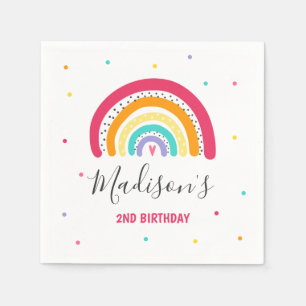 Rainbow Bright Birthday Party Servet