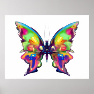 Rainbow Bright  vlinder Poster