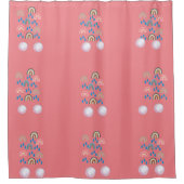 Rainbow Bubble Peach Dream Douche rideau (Devant)