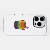 Rainbow Bubble Tea LGBTQ+ Pride iPhone Hoesje (Achterkant horizontaal)