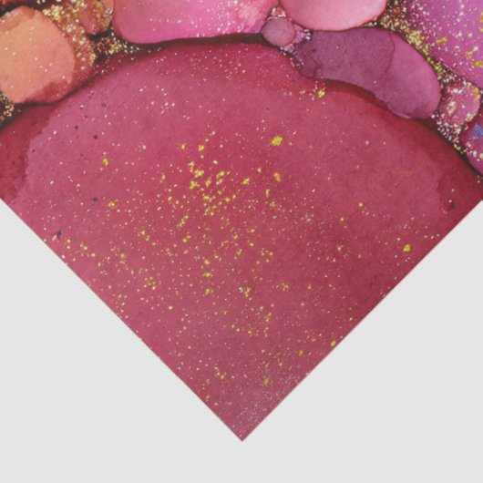 Rainbow Bubble Texture Fluid Art Tissuepapier (Detail)