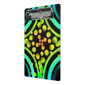 Rainbow Bubbles kleurenveld Helderheid levendig Mini Klembord (Angled2)