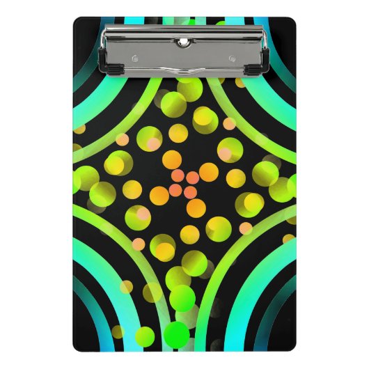 Rainbow Bubbles kleurenveld Helderheid levendig Mini Klembord (Voorkant)