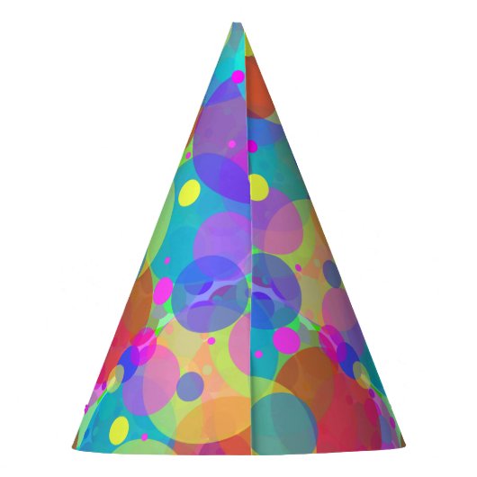 Rainbow Bubbles Party Pet Feesthoedjes (Achterkant)