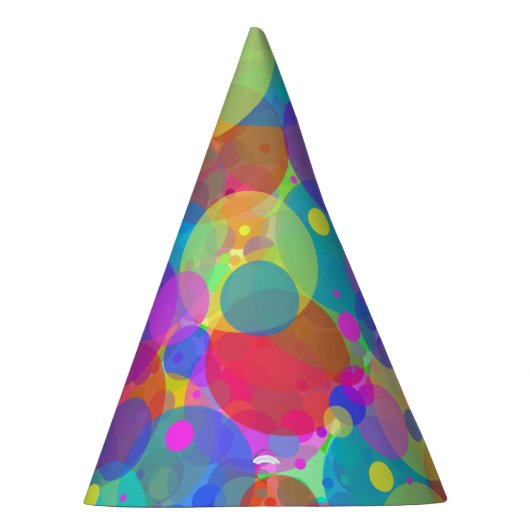 Rainbow Bubbles Party Pet Feesthoedjes (Rechts)