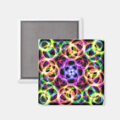 Rainbow Bubbles Twee Magneet (Voorkant / Achterkant)