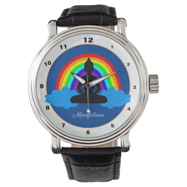 Rainbow Buddha & Mindfulness Yoga / meditatie Wat Horloge (Voorkant)