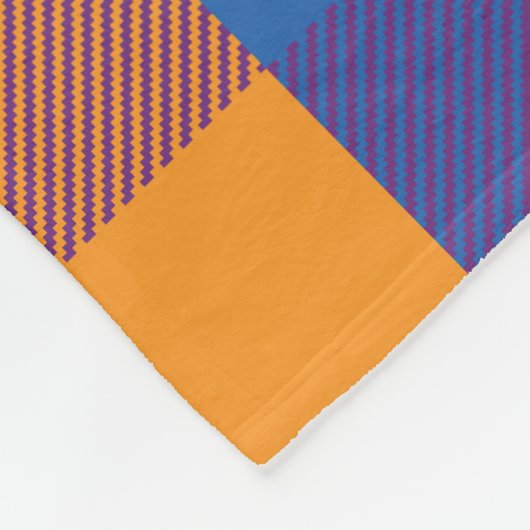 Rainbow Buffalo Check Pride Plaid Fleece Deken (Hoek)