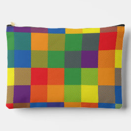 Rainbow Buffalo Check Pride Plaid Kleurrijk Groot Etui