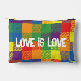 Rainbow Buffalo Check Pride Plaid Kleurrijk Klein Etui