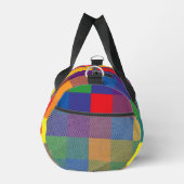 Rainbow Buffalo Check Pride Plaid Kleurrijk Klein Plunjezak (Rechts)