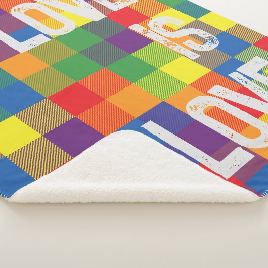 Rainbow Buffalo Check Pride Plaid Personnaliser (3/4)