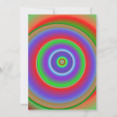 Rainbow Bullseye All Purpose Party Invitation (Dos)